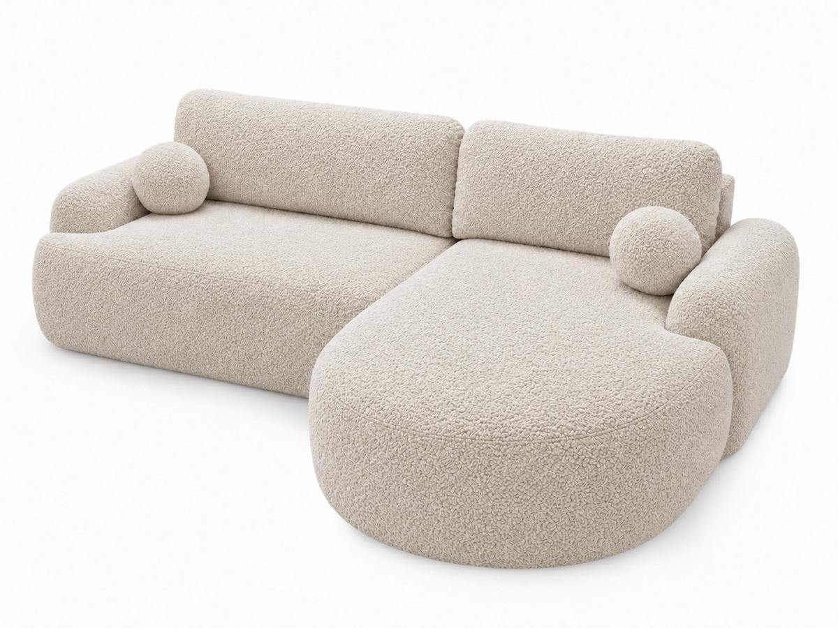ECKSOFA Aurio Beige Rechts - Beige, Holz/Textil (261/177cm) - Graingold