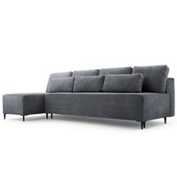 ECKSOFA Maroko onega 7 Grau 251cm/95cm/140cm - Grau, Textil (251/1cm) - imoebel24