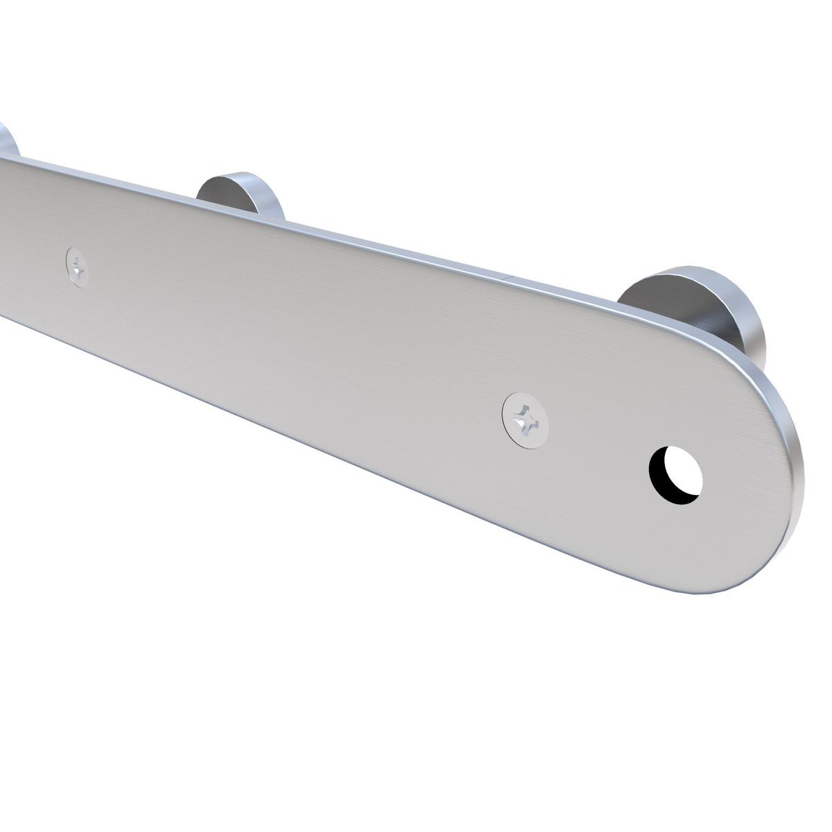 GARDEROBENLEISTE 22/2.55/2.55 cm - Silberfarben, Metall (2.55/2.55/22cm) - Intirilife
