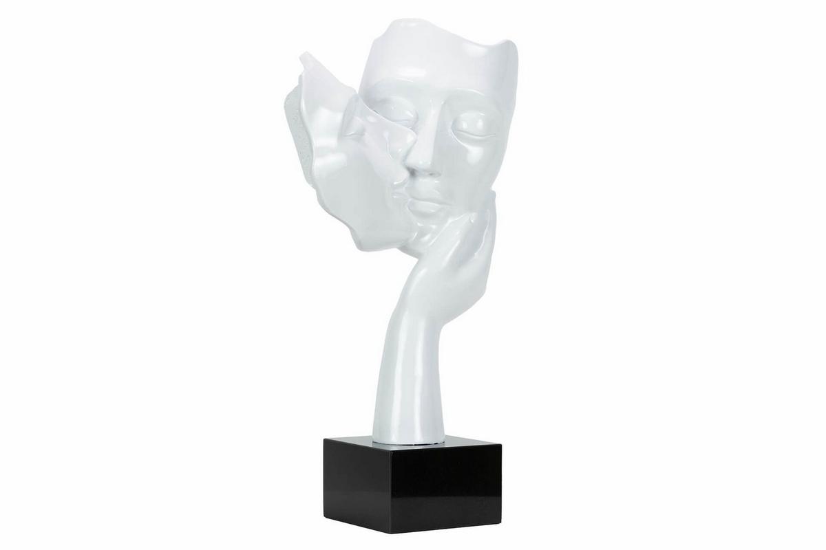 SKULPTUR Weiß 27/50 cm - Weiß, Stein (4.6/50/14cm) - KUNSTLOFT