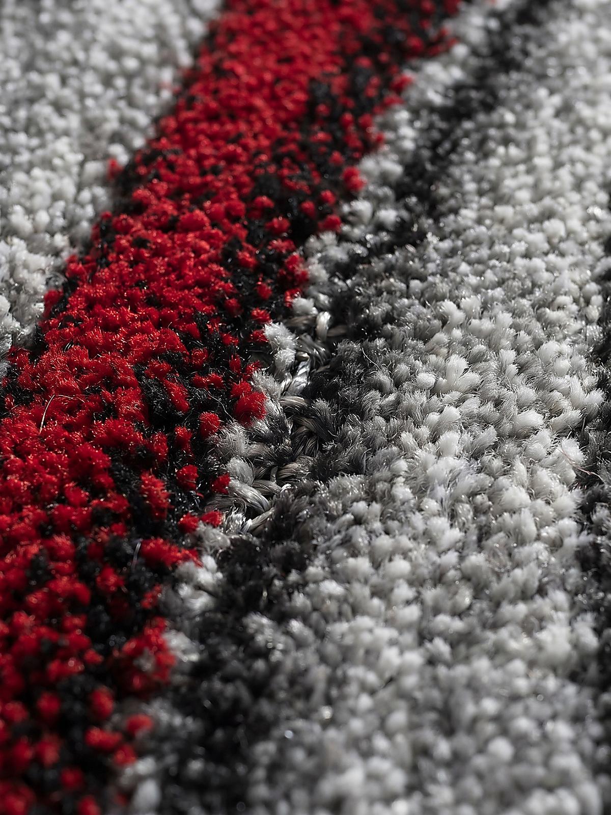 TEPPICHLÄUFER Abstrakt BIENO Polypropylen Rot 80 x 150 cm - Rot, Textil (80/150cm) - KADIMA DESIGN