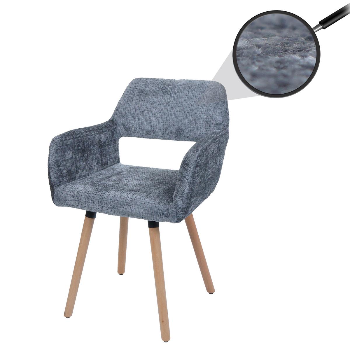 ESSZIMMERSTUHL Grau - Dunkelgrau/Grau, Textil (56/80/53cm) - MCW
