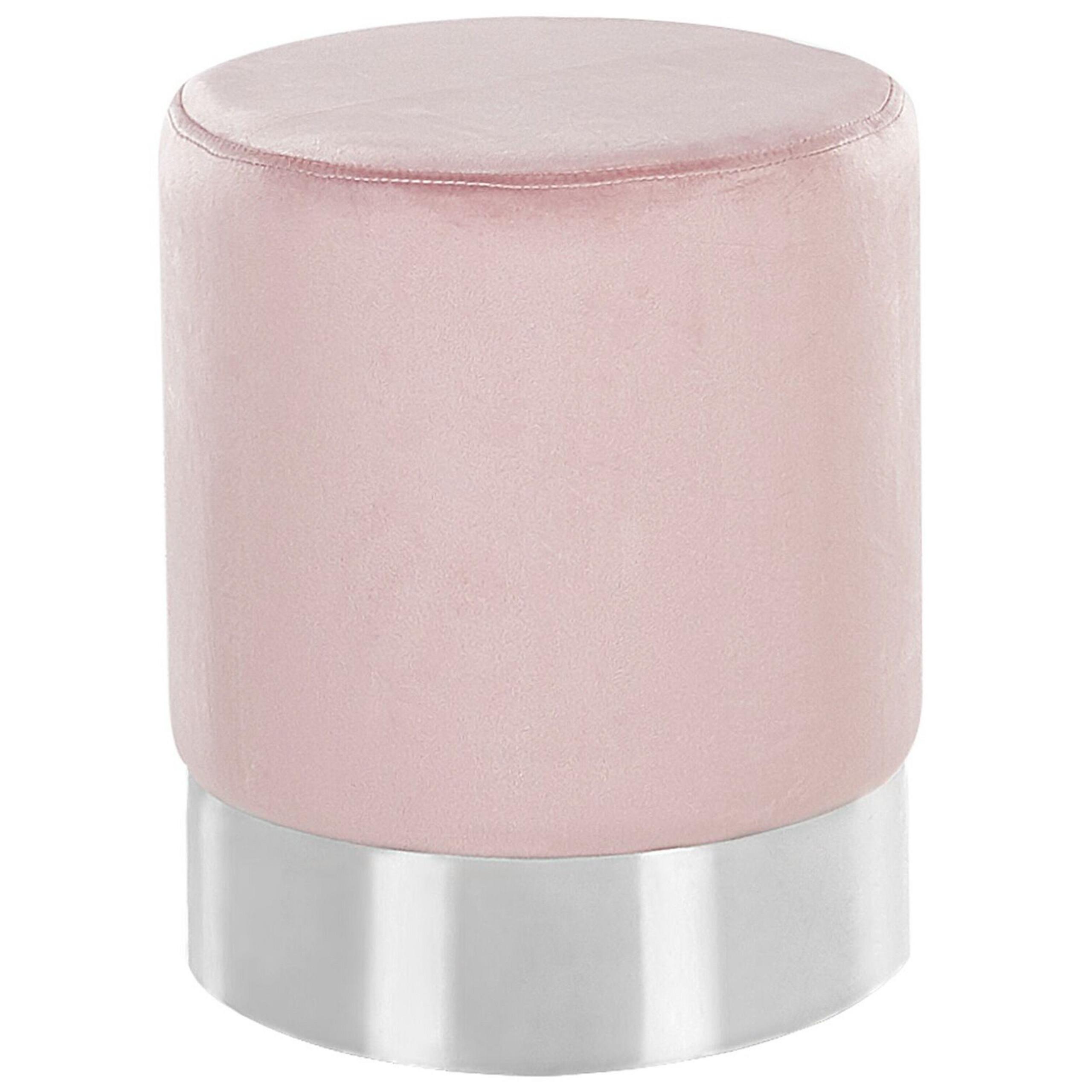 POUF Brigitte 36/36/44 cm - Pink, Textil (36/44/36cm) - Beliani