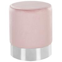 POUF Brigitte 36/36/44 cm - Pink, Textil (36/44/36cm) - Beliani