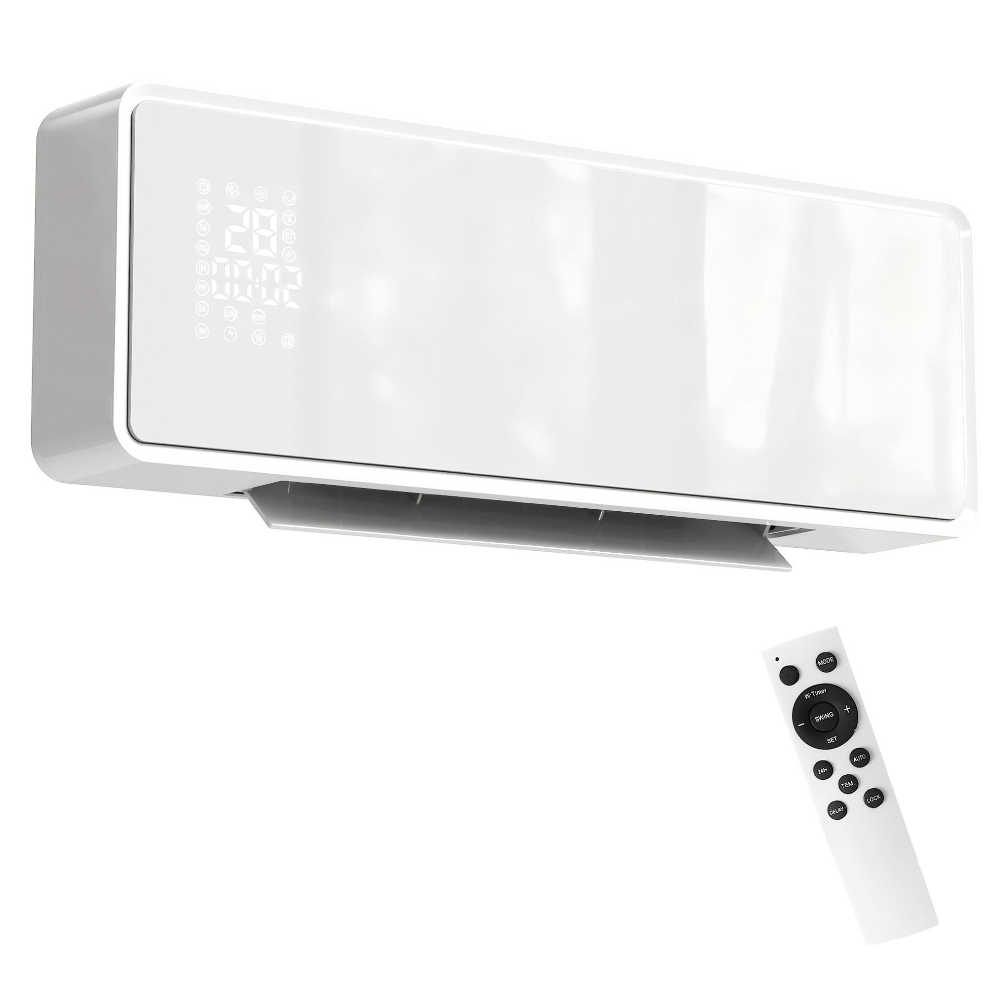 WANDHEIZGERÄT ABS PA Weiß - Weiß, Kunststoff (18.7/12.3/54cm) - HOMCOM