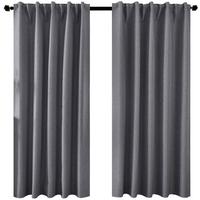 VORHANG 2ER SET BOSTON DARK HxB 175x140 cm Dunkelgrau - Dunkelgrau, Textil (140/175cm) - Gardinenbox