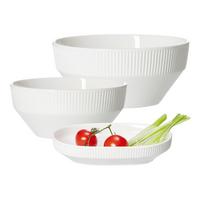 SERVIERSCHALEN-SET Kelly weiß 3-tlg. - Weiß, Keramik (2/2/2cm) - Ritzenhoff Breker