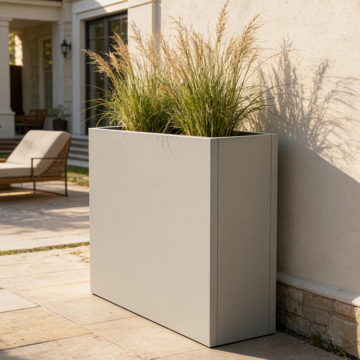 PFLANZKÜBEL Vaargel - Beige, Metall (90/82/30cm) - casa.pro