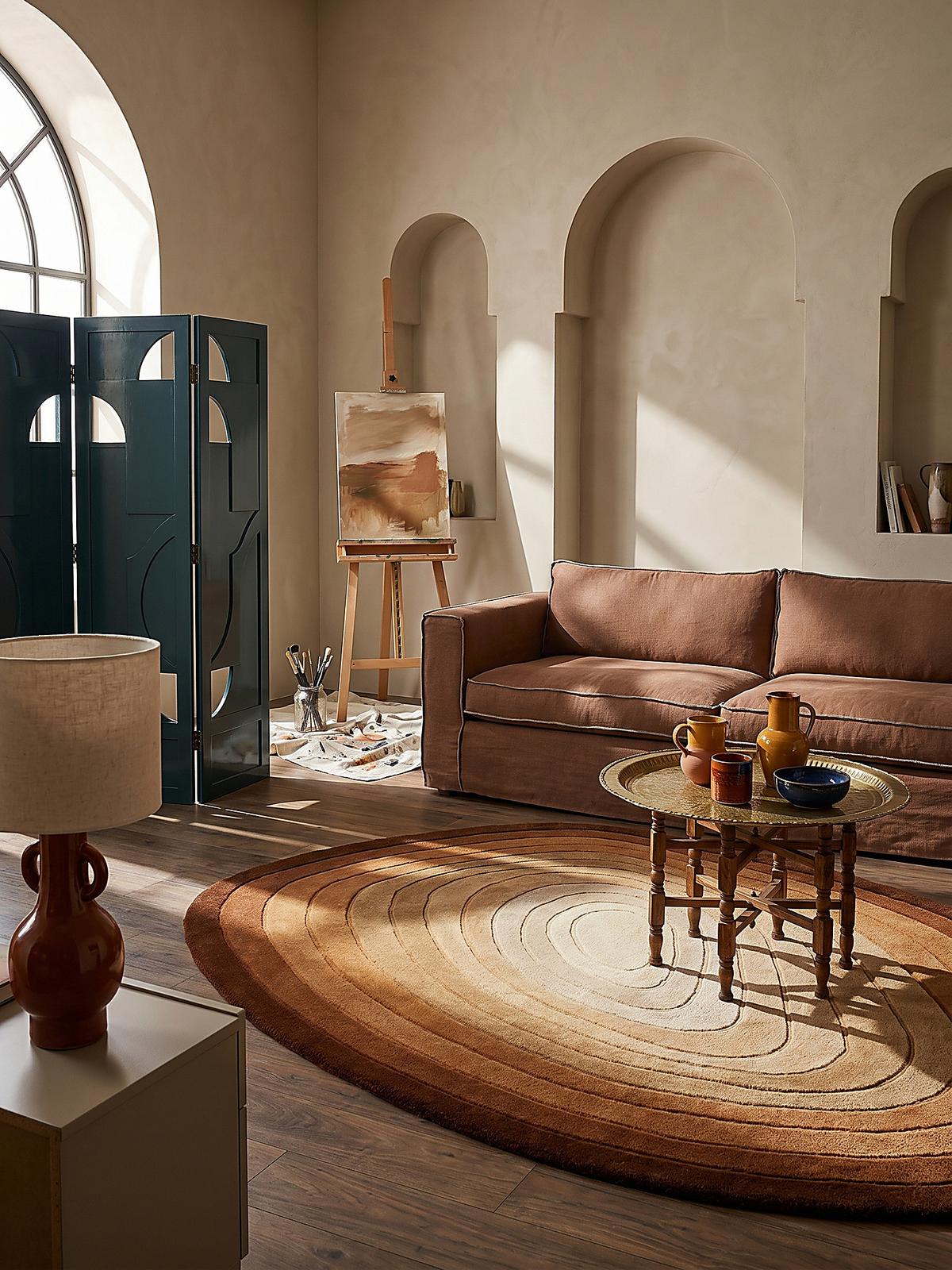 WOLLTEPPICH PARRET, mit Farbverlauf, Terrakotta, 200 x 290 cm - Orange, Textil (290/200cm) - KADIMA DESIGN