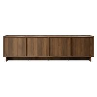 TV-LOWBOARD Yasumi 195 - Nussbaumfarben/Schwarz, Holzwerkstoff/Kunststoff (195/55/39cm) - MIRJAN24