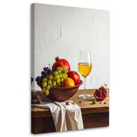 LEINWANDBILD Essen & Trinken 70x100cm - Multicolor, Textil (70/100cm) - Feeby