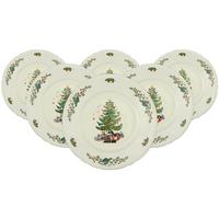 SPEISETELLER Marieluise Weihnachten weiß-grün ø 27,3 cm 6er Set - Weiß/Grün, Keramik (27.3cm) - Seltmann Weiden