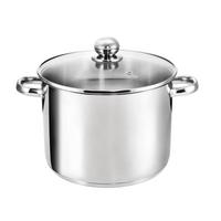 KOCHTOPF Grandis, Edelstahl, Induktion, 9 Liter, Ø 24 cm, Höhe 20 cm - Edelstahlfarben, Metall (24cm) - KOPF