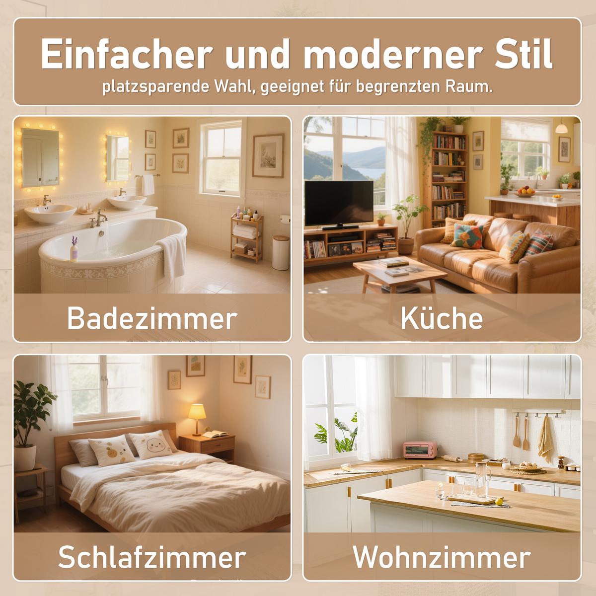 BADEZIMMER ECKSCHRANK Weiß 155cm mit 2 Türen & Offenen Ablagen - Weiß, Holzwerkstoff (51.7/155.4/32cm) - Urban Meuble