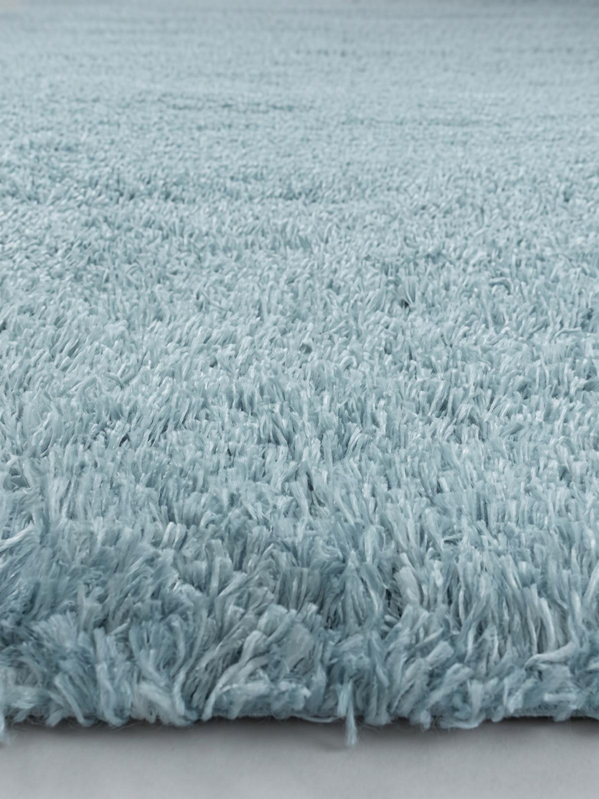 HOCHFLORTEPPICH SALZACH, einfarbig, Blau, 80 x 250 cm - Blau, Textil (250/80cm) - KADIMA DESIGN