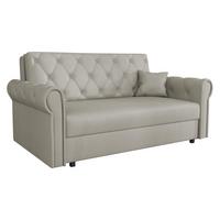 SCHLAFSOFA Viva Roma III - Beige/Schwarz, Holz/Textil (168/85/98cm) - MIRJAN24