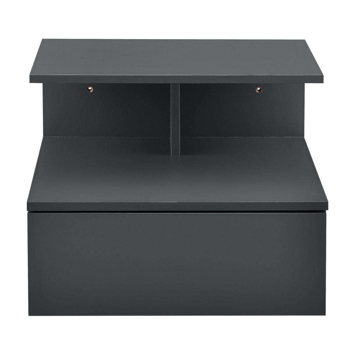 WANDSCHRANK Amberg - Dunkelgrau, Holzwerkstoff (40/31/35cm) - [en.casa]