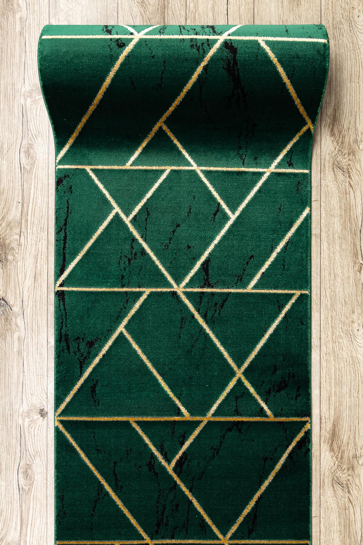 LÄUFER EXKLUSIV EMERALD 80/240 cm - Pastellgrün, Textil (80/240cm) - rugsX