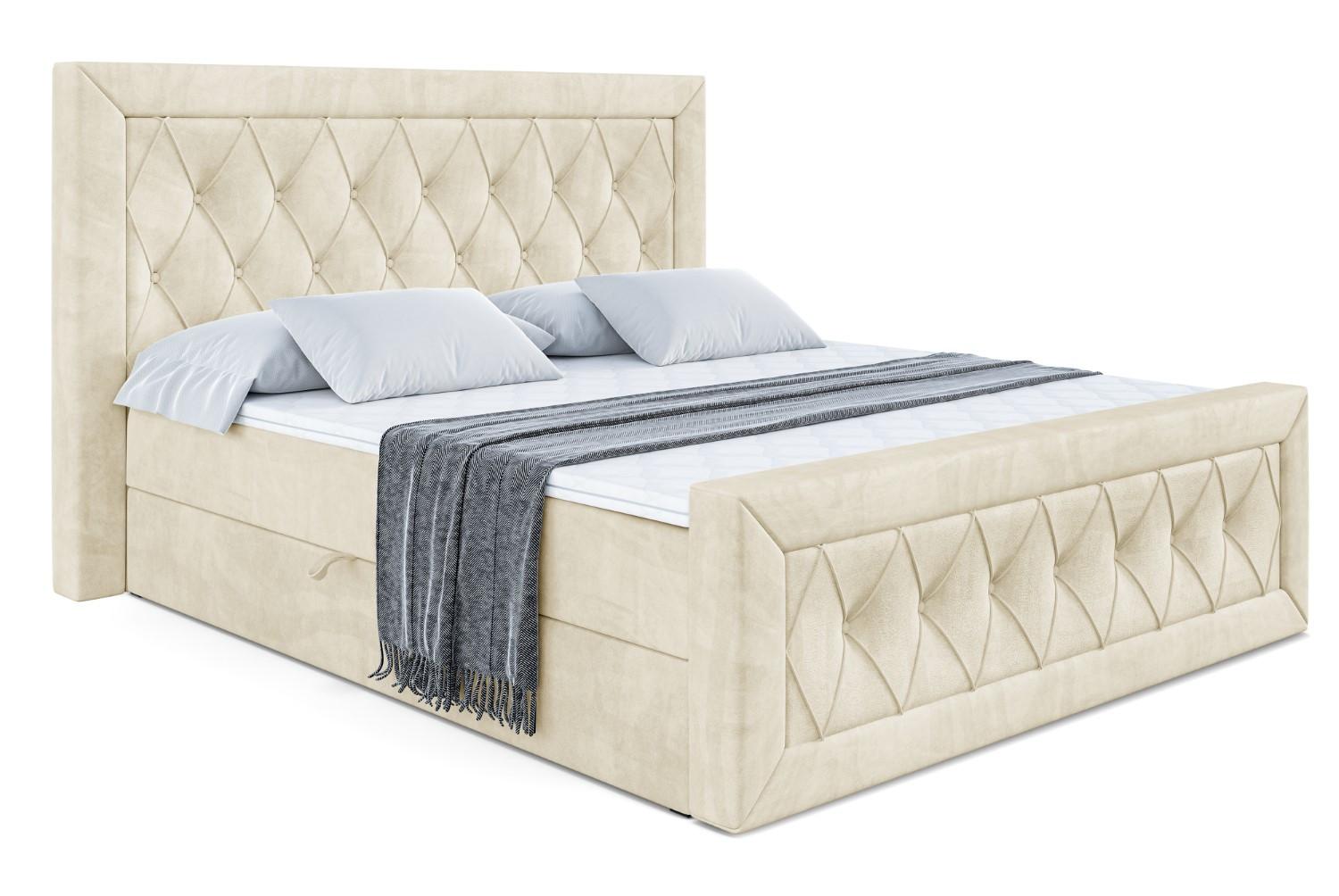 BOXBETT NOEL-Z - 140 x 200 - H3 - Beige - Beige, Holzwerkstoff (140/200cm) - ALTDECOR