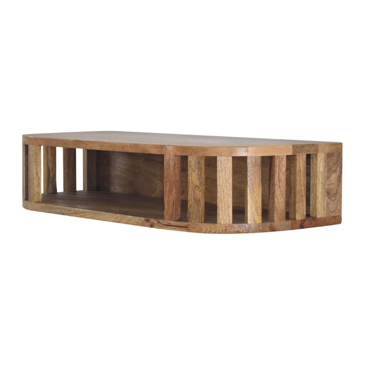 KONSOLENTISCH Schwebend Ariella - Braun, Holz (70/30/15cm) - Artisan Furniture