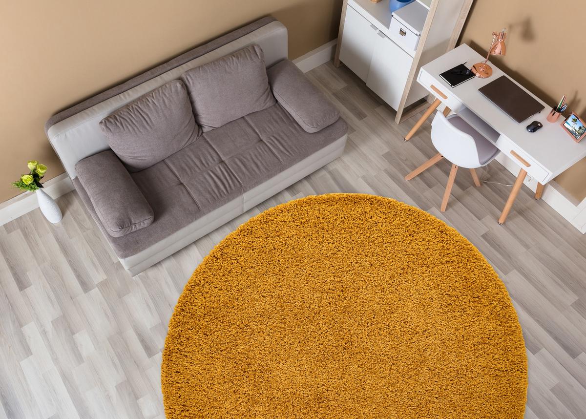 TEPPICH Soffi 80 cm - Goldfarben, Textil (80/80cm) - rugsX