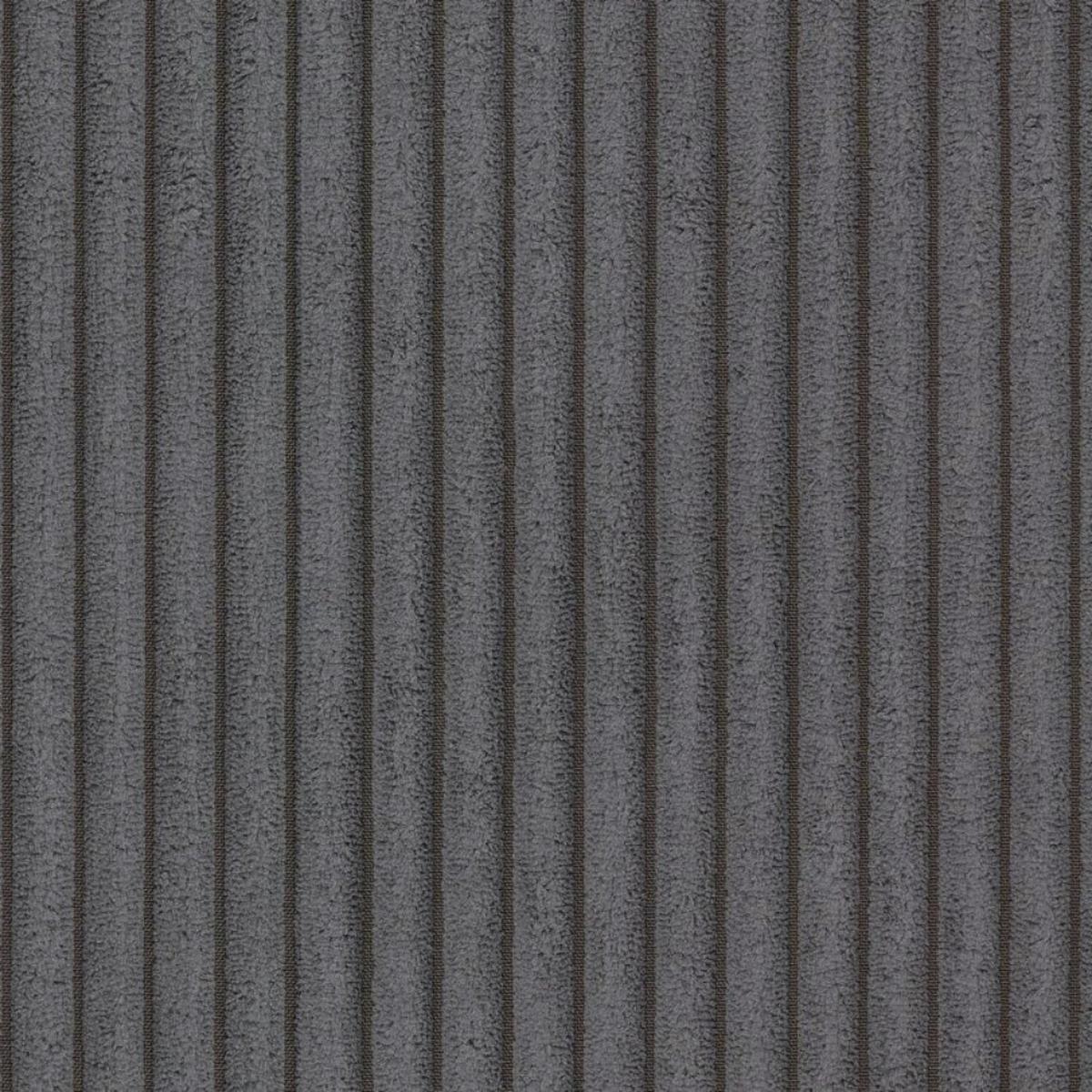 WOHNLANDSCHAFT Emma Grau Cord - Schwarz/Grau, Holz/Kunststoff (332/78/170cm) - S-Style Möbel