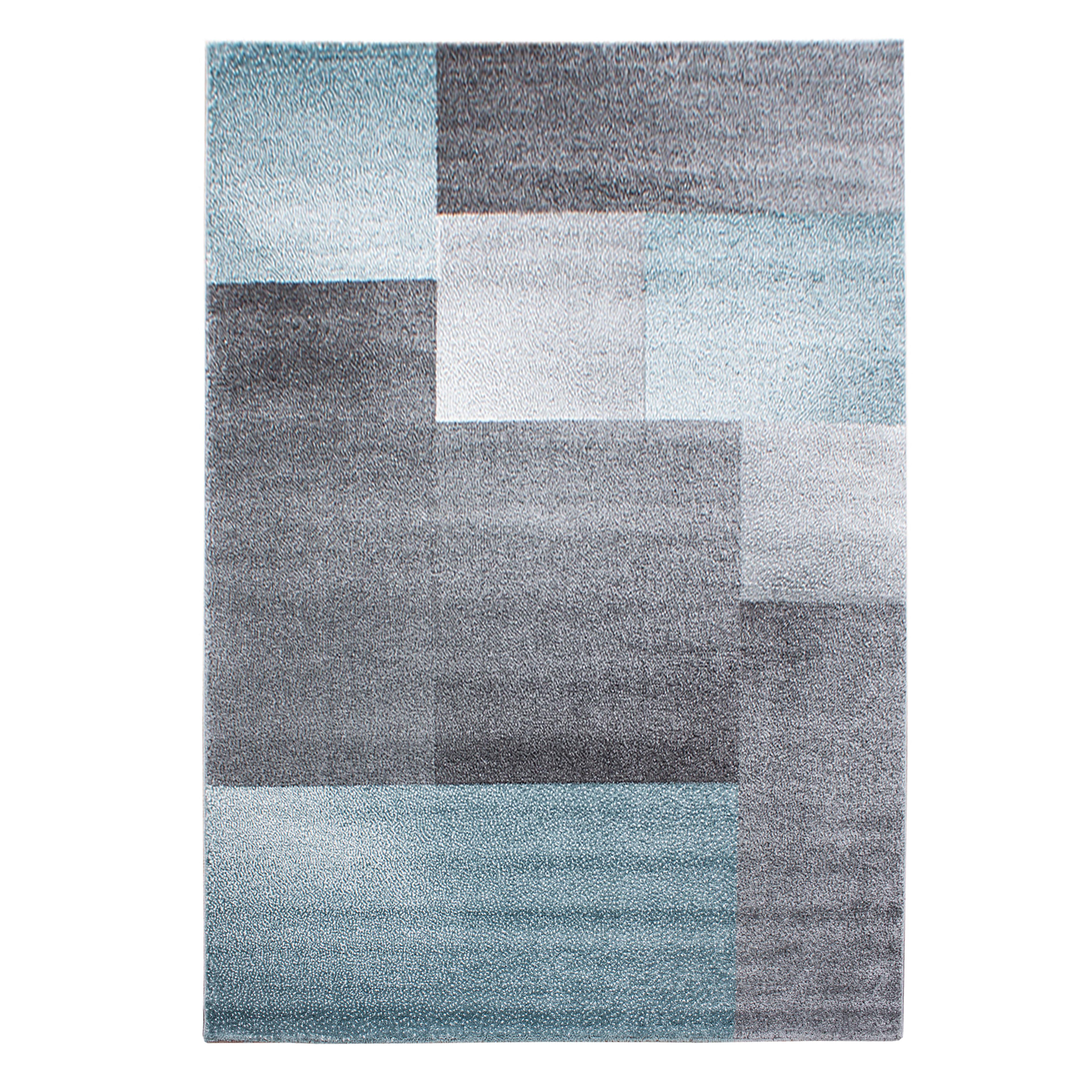 TEPPICH Kurzflor SOLDA in Blau, kariert, 80 x 150 cm - Blau, Textil (80/150cm) - KADIMA DESIGN