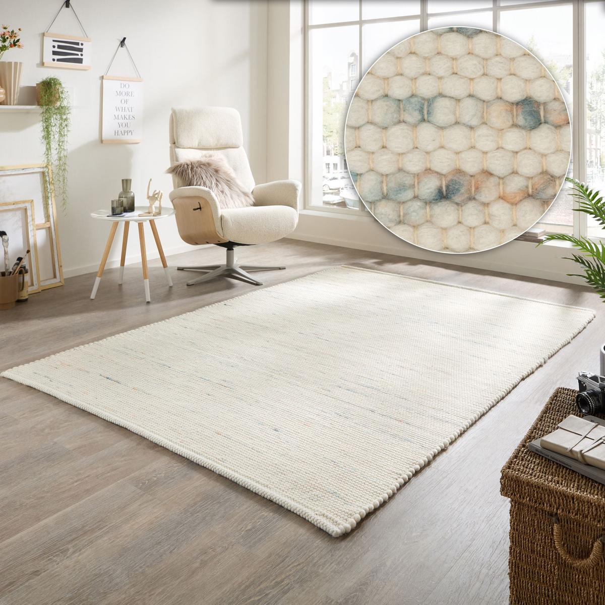 HANDWEBTEPPICH Atlas 190x250 cm - Pastellgrün, Textil (190/250cm) - Rug and Roll