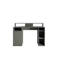 SCHREIBTISCH OBSIDIAN 125x55x88,7 cm Bürotisch Computertisch, Graphitfarben - Graphitfarben, Holzwerkstoff (55/125/88.7cm) - MASSENO