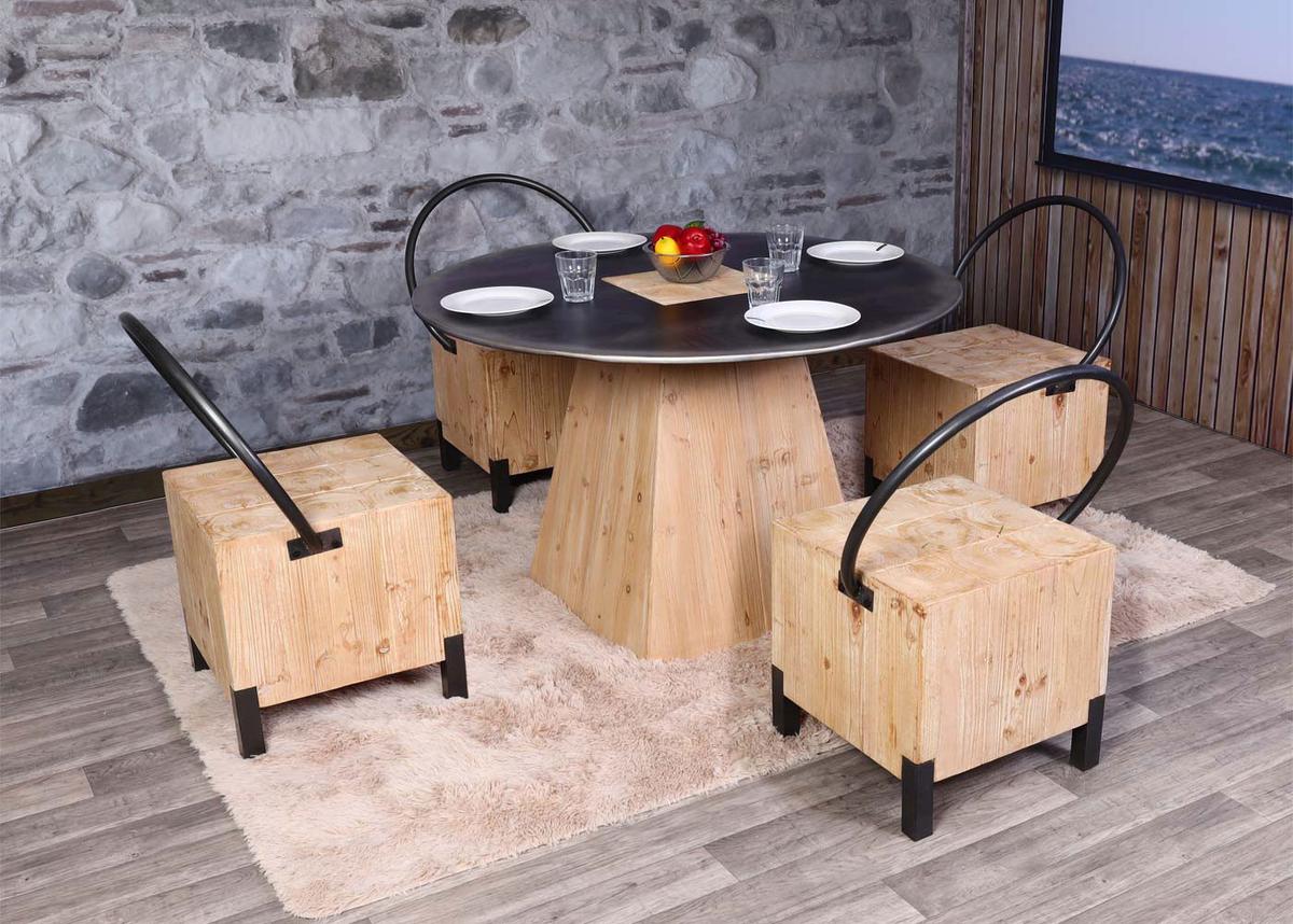 ESSZIMMERSTUHL Braun, Schwarz 4er-Set - Schwarz/Braun, Holz (60/84/50cm) - MCW