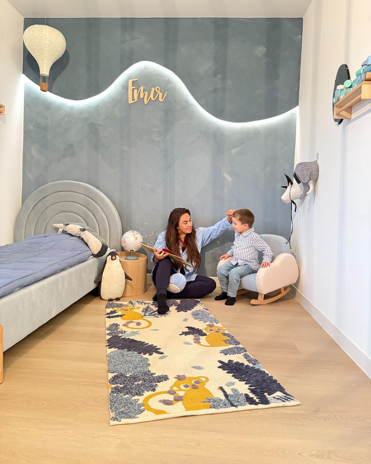 KINDERTEPPICH Naibos 150/80 cm - Multicolor, Textil (80/150cm) - Beliani
