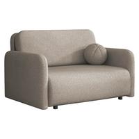 SCHLAFSOFA Viva Sun II - Hellbraun/Schwarz, Holz/Textil (130/85/103cm) - MIRJAN24