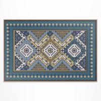 TEPPICH 100x150 cm Marokkanisches Geometrisches Muster - Dunkelblau, Kunststoff (100/150cm) - Wallfluent