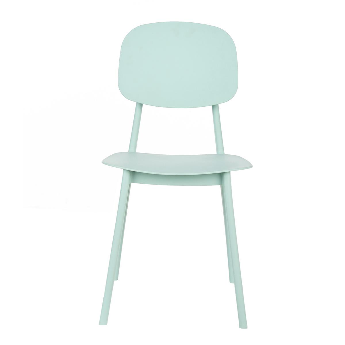 GARTENSTUHL 2er-Set Mintgrün Kattavia - Mintgrün, Kunststoff (40/80/49cm) - Beliani
