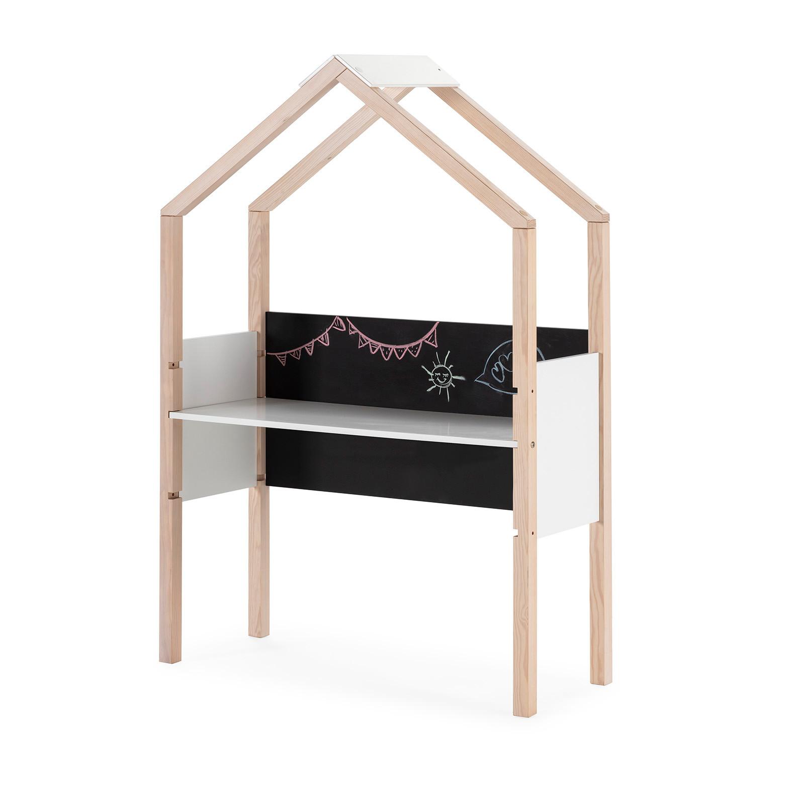 SCHREIBTISCH Roxana Weiß 100/40/155 cm - Weiß, Holz (40/155/100cm) - Calicosy
