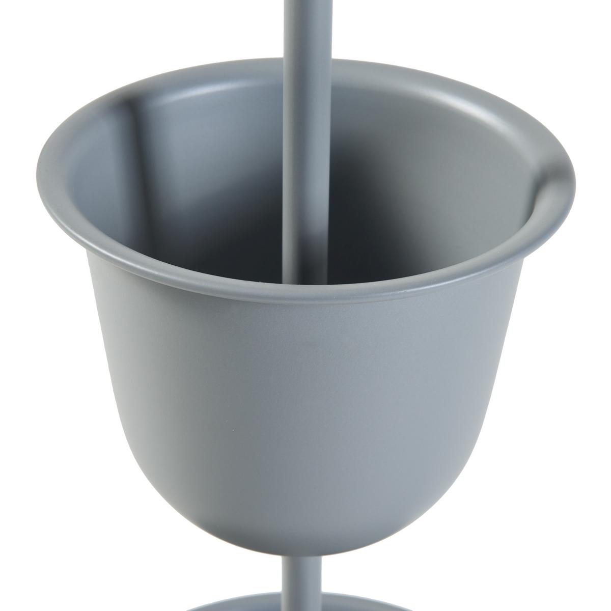 PFLANZENSTÄNDER Alphen - Grau, Metall (28/110cm) - [en.casa]