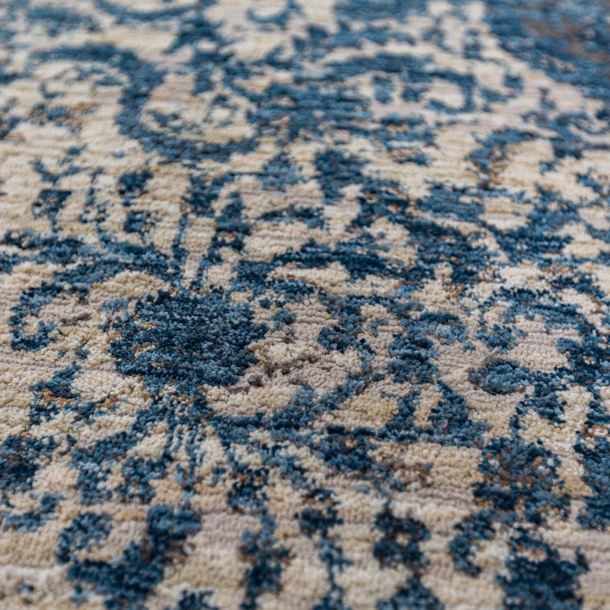 TEPPICH ADUR, orientalisch mit Medaillon, Blau, 160 x 230 cm - Blau, Textil (230/160cm) - KADIMA DESIGN