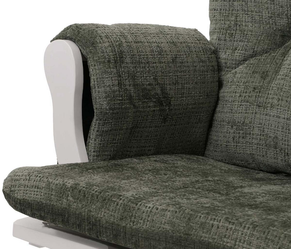 RELAXSESSEL Grün, Weiß - Weiß/Grün, Textil (75/100/71cm) - MCW