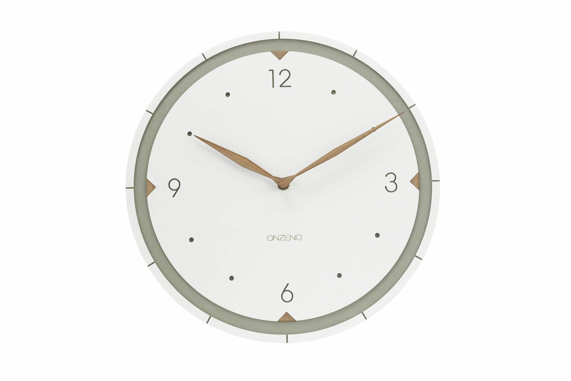 WANDUHR Design Weiß 29/29 cm - Weiß, Holzwerkstoff (29/29/1cm) - ONZENO