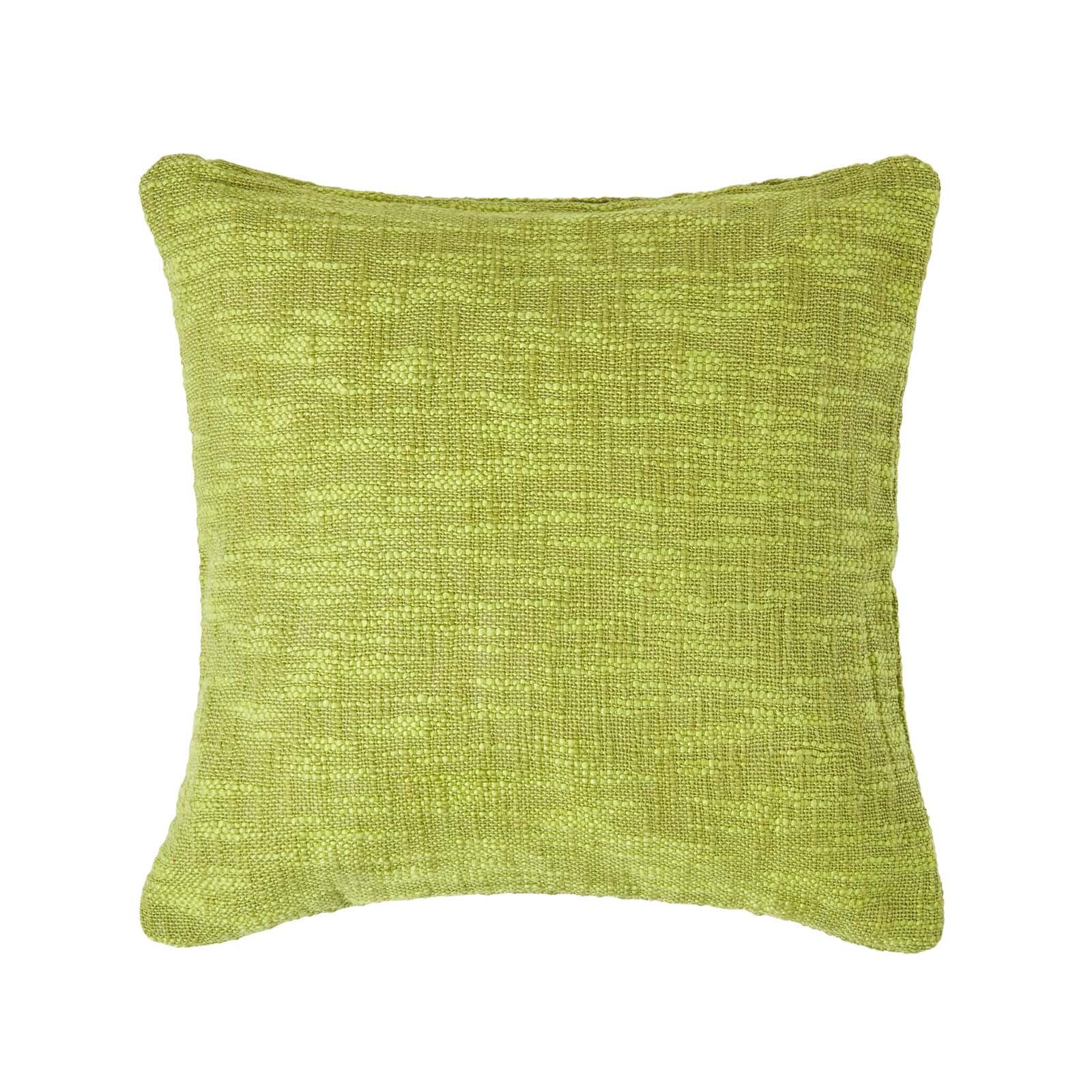 KISSENHÜLLE Nirvana Slub 45/45 cm, 100% Baumwolle - Grün, Textil (45/45cm) - Homescapes