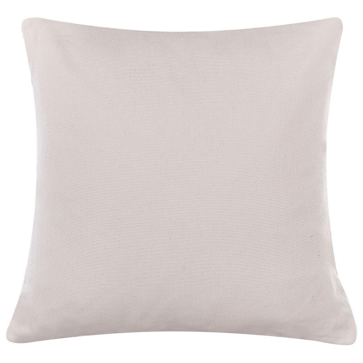 DEKOKISSEN 2er-Set Taupe 45/45 cm Buxus - Graubraun, Naturmaterialien/Textil (45/45cm) - Beliani