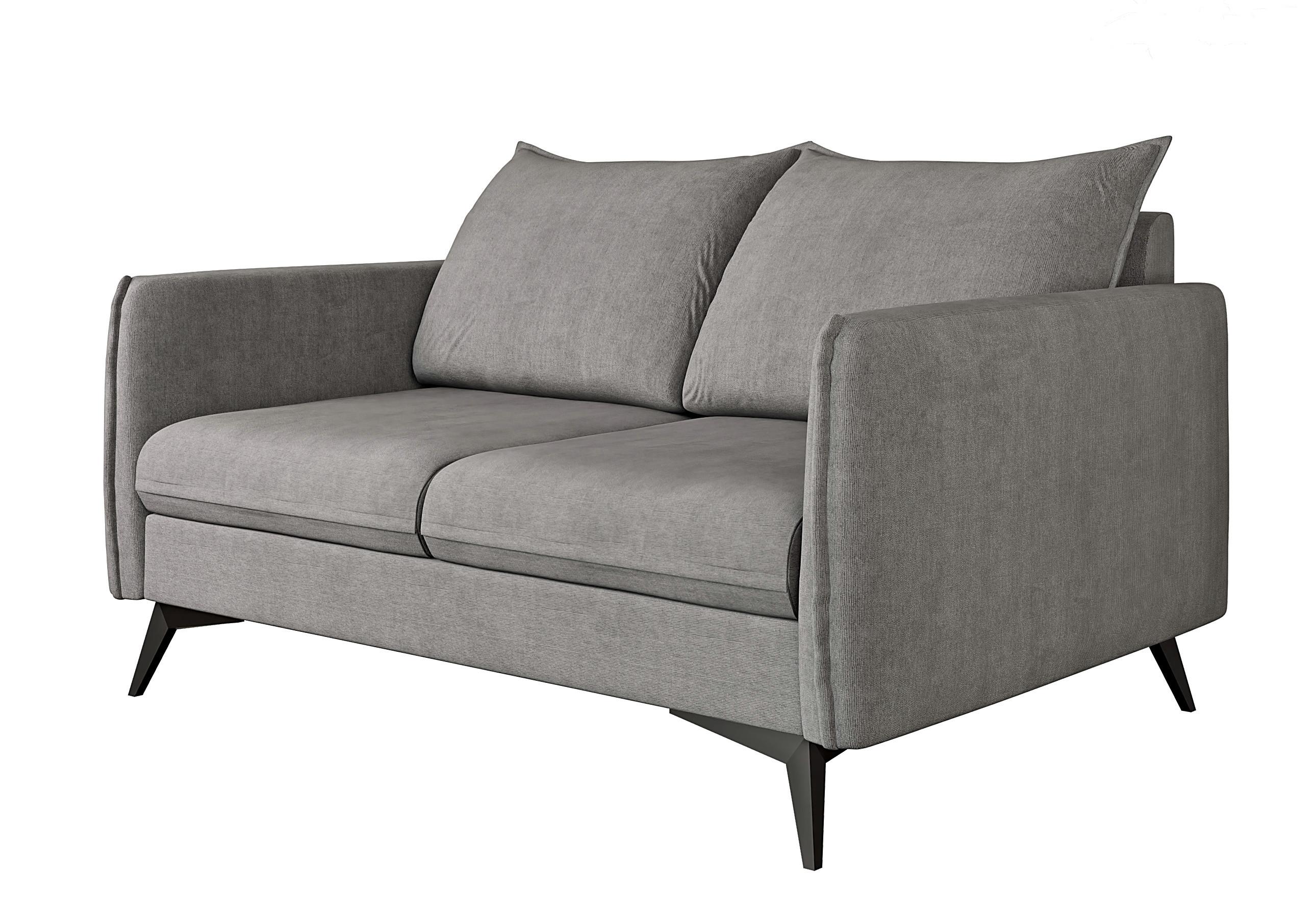 2-SITZER-SOFA Pulse Grau Luxusmicrofaser - Schwarz/Grau, Holz/Textil (138/86/91cm) - S-Style Möbel