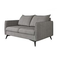 2-SITZER-SOFA Pulse Grau Luxusmicrofaser - Schwarz/Grau, Holz/Textil (138/86/91cm) - S-Style Möbel
