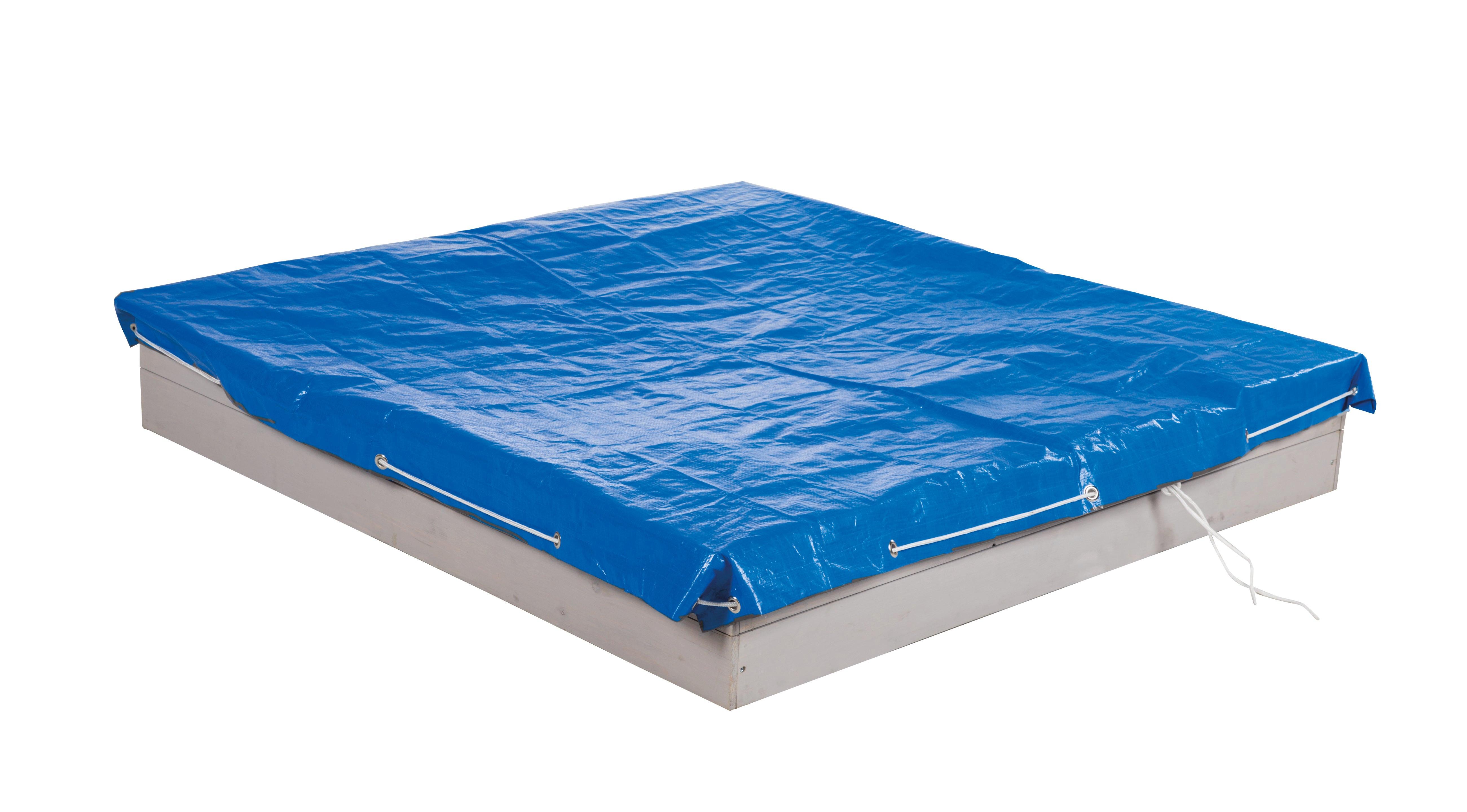ABDECKPLANE FÜR SANDKÄSTEN blau - Blau, Kunststoff (154/0.5/154cm) - Roba
