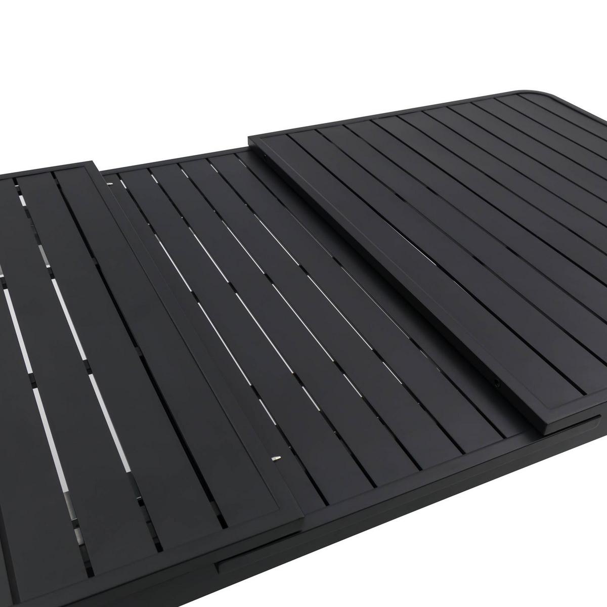 GARTENTISCH SUNNY schwarz - Schwarz, Metall (90/150/78cm) - IDIMEX