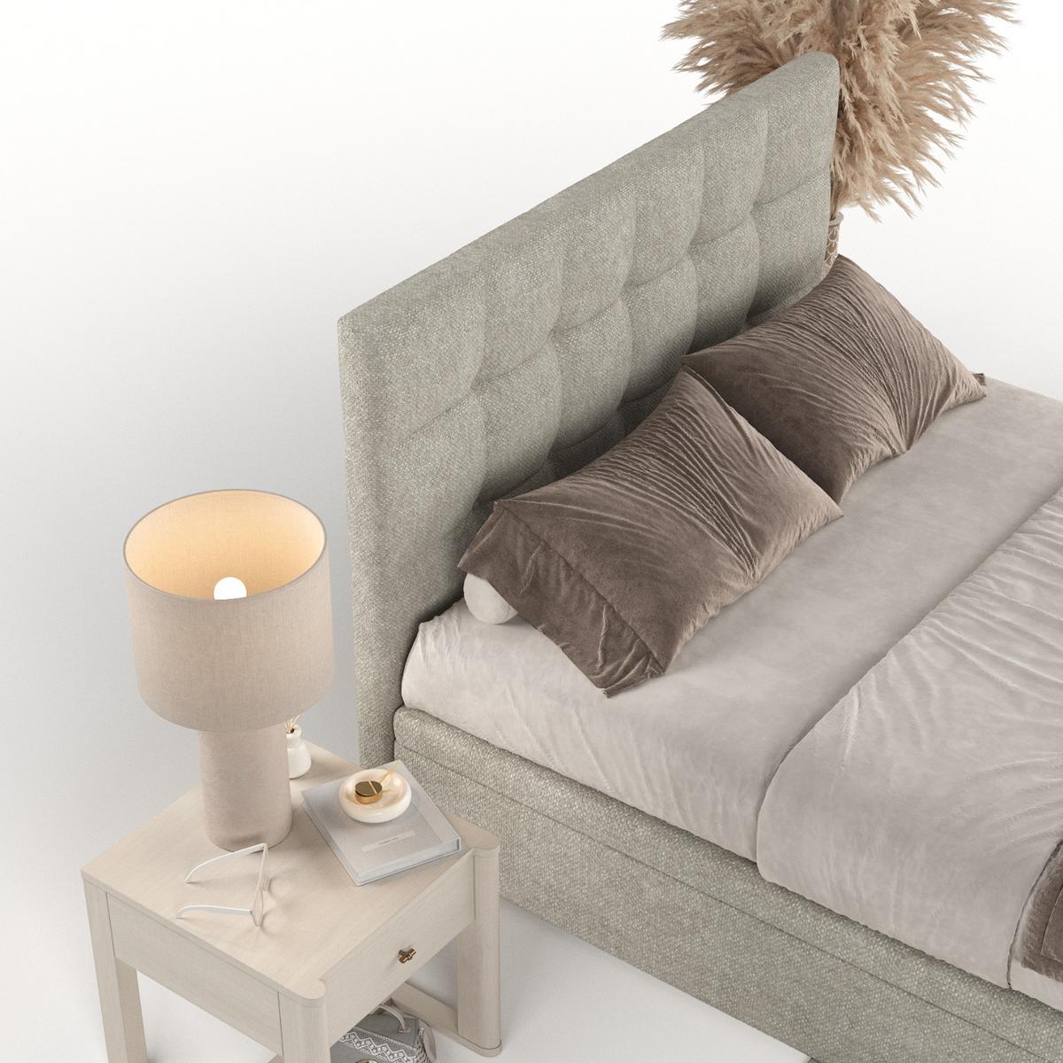 POLSTERBETT Guam mit Stauraum 120/200 cm Beige im Alta Stoff - Beige/Schwarz, Holz/Holzwerkstoff (120/200cm) - AltaBeds