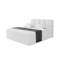 BOXBETT mit Matratze H4 - NINA - 180x200 cm - Weiß - Weiß, Holzwerkstoff (180/200cm) - ALTDECOR