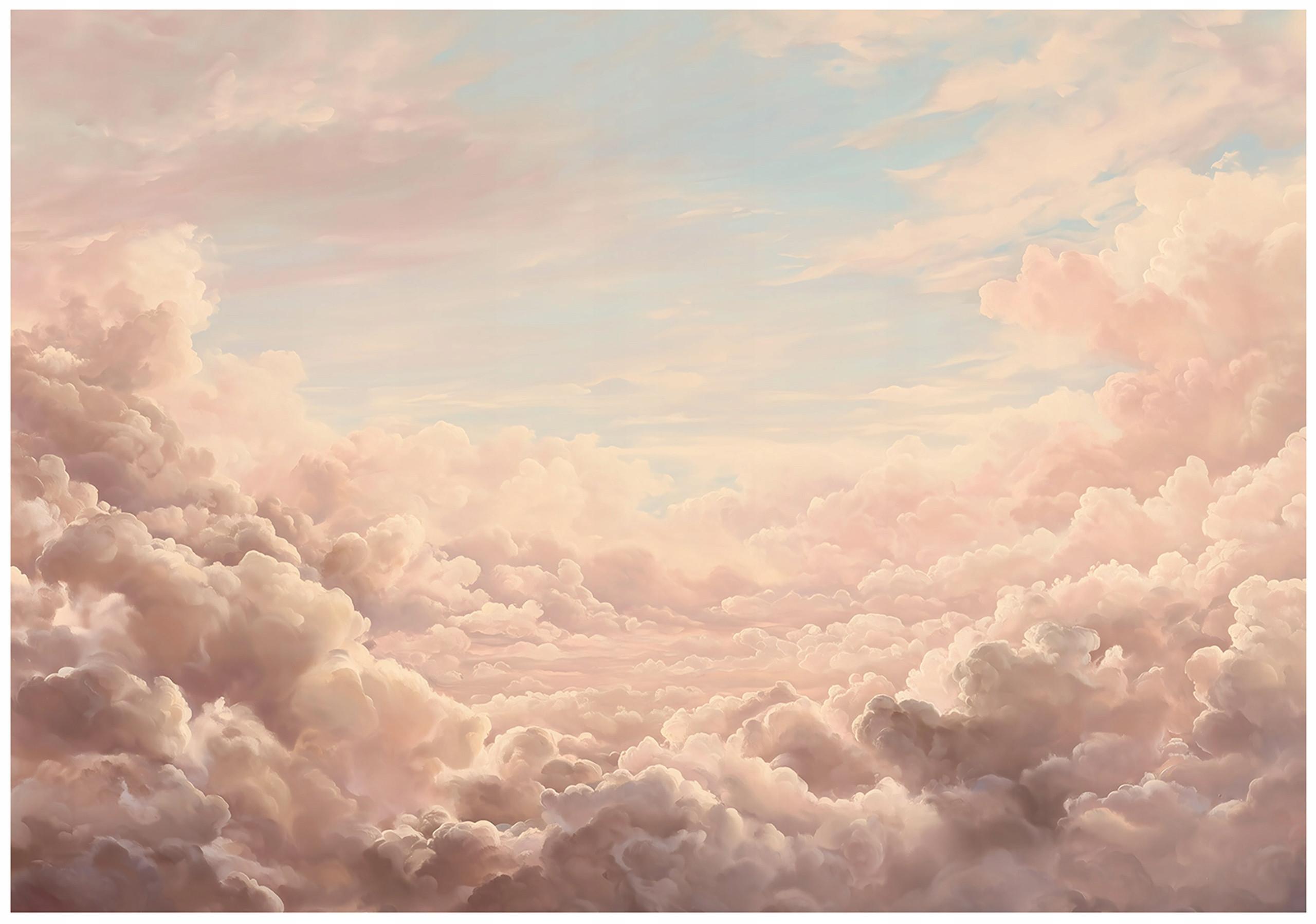FOTOTAPETE Wolken Himmel Rosa 250x175 cm - Multicolor, Papier (250/175cm) - Wallarena