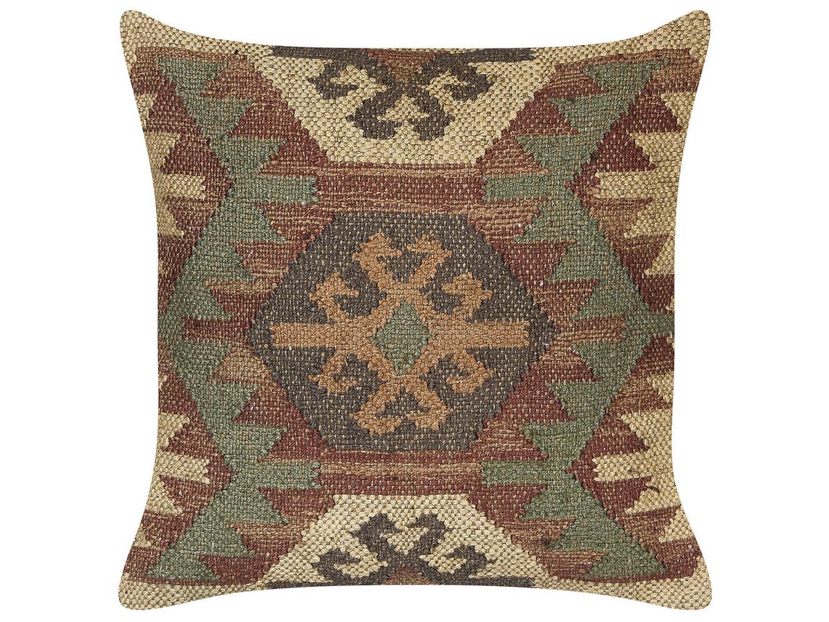DEKOKISSEN 2er-Set Bunt 45/45 cm Cumbum - Multicolor, Naturmaterialien (45/45cm) - Beliani