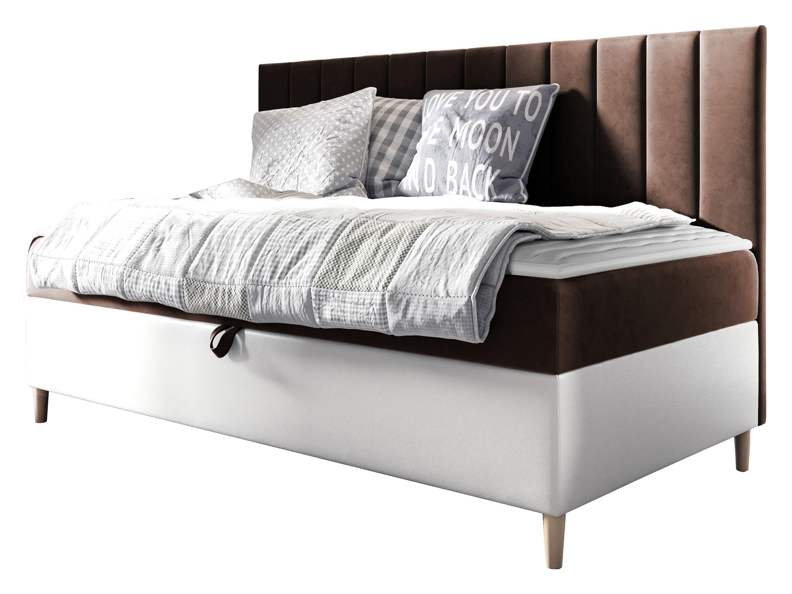BOXBETT Maja Junior 2 - H3 - Weiß/Braun, Holz (90/200cm) - MIRJAN24